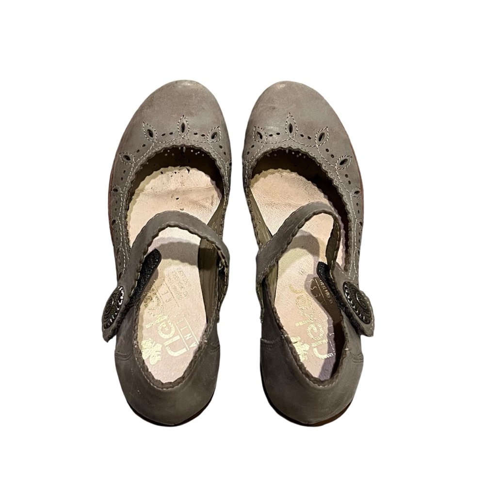 Rieker Gray Brown Derby Sandal Flat Size 5.5 - Picture 2 of 6
